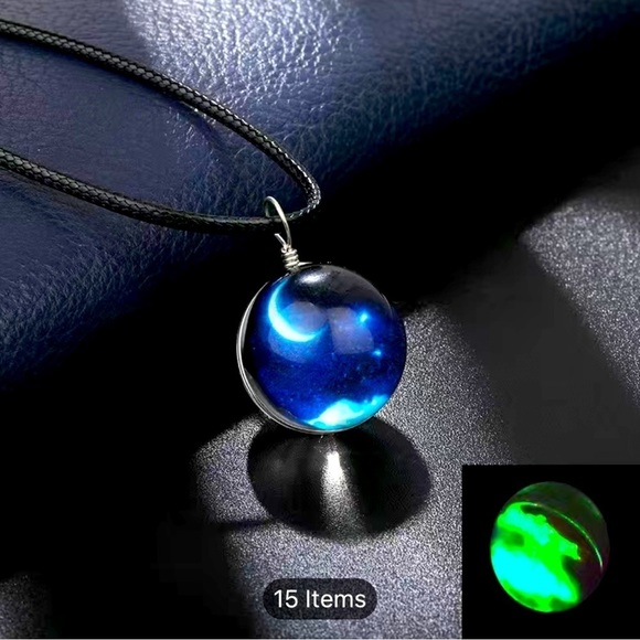 Fantasy Cosmic Starry Night Necklace - Picture 1 of 2